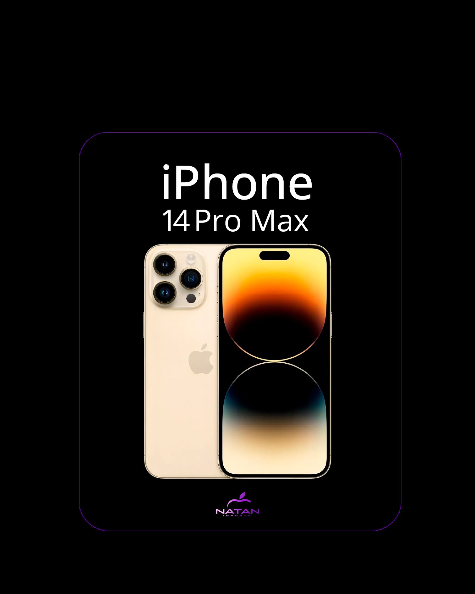 14 pro max dourado